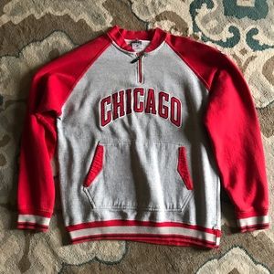 Chicago Bulls 1/4 zip sweatshirt large